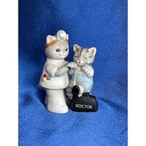 Bisque Porcelain Kitty Cucumber Doctor Albert and Kitty